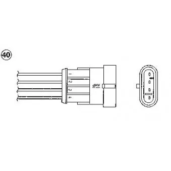 Sonde lambda NGK OEM 0055201610
