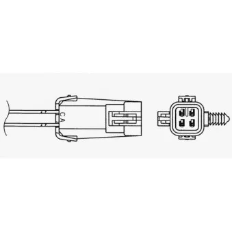 Sonde lambda NGK OEM 12569391