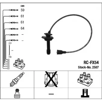 Kit de câbles d'allumage NGK OEM 49795