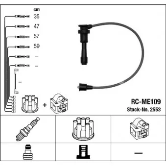Kit de câbles d'allumage ASHIKA 132-05-516