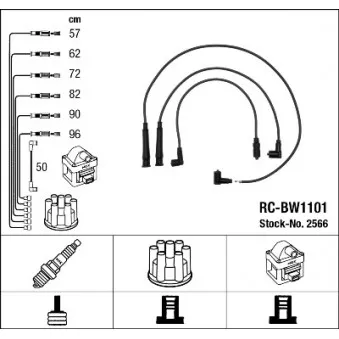 Kit de câbles d'allumage MAGNETI MARELLI 941318111044