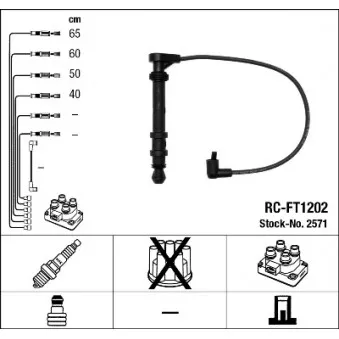 Kit de câbles d'allumage NGK 2571