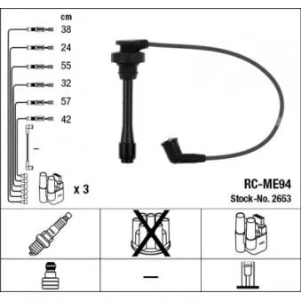 Kit de câbles d'allumage NGK OEM ENT910560