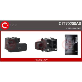 Interrupteur, commande de frein de stationnement CASCO CIT70200AS pour CITROEN DS4 1.6 THP 165 - 165cv