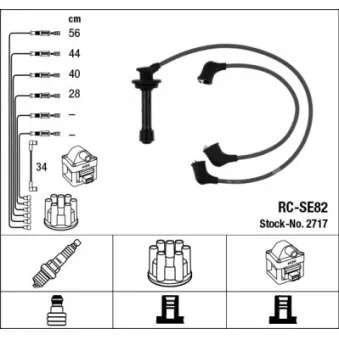 Kit de câbles d'allumage NGK OEM 3370564B10