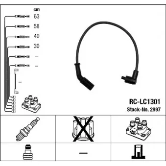 Kit de câbles d'allumage NGK OEM 48694