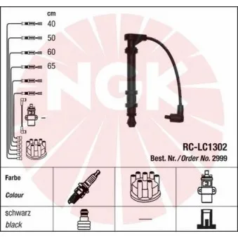 Kit de câbles d'allumage NGK 2999