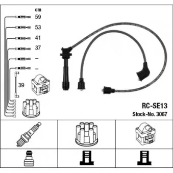 NGK 3067 - Kit de câbles d'allumage