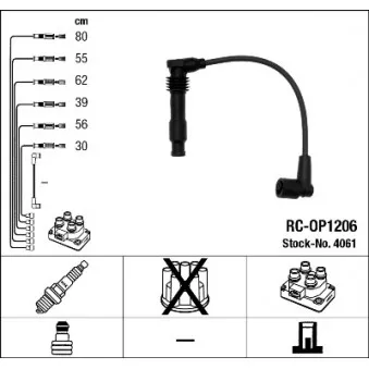 Kit de câbles d'allumage NGK OEM 150104110