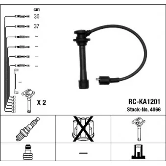 Kit de câbles d'allumage NGK OEM XC1578