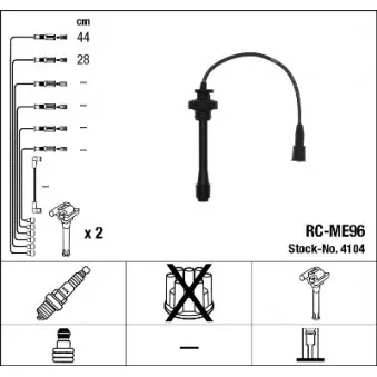 Kit de câbles d'allumage NGK OEM 941285020865