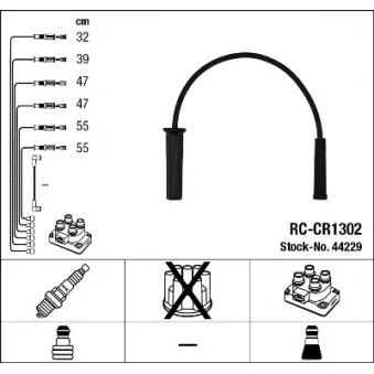 Kit de câbles d'allumage NGK 44229