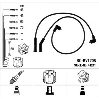 Kit de câbles d'allumage NGK OEM GHT287