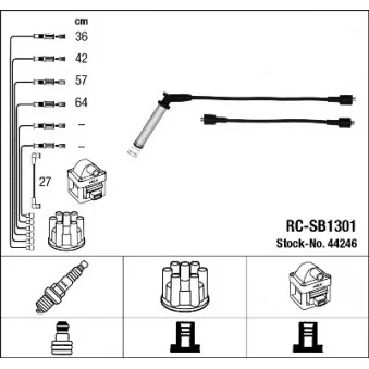 Kit de câbles d'allumage BREMI 600/251