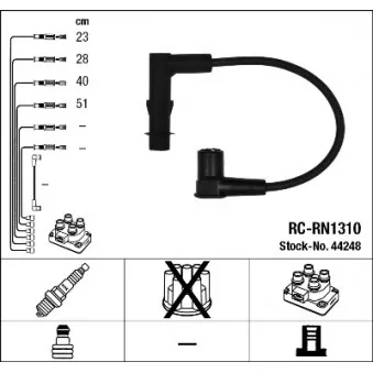 Kit de câbles d'allumage NGK 44248