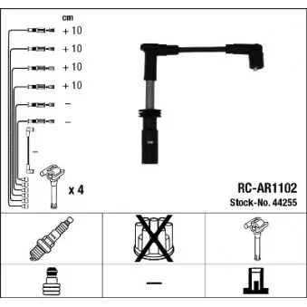 Kit de câbles d'allumage NGK OEM 53-0186