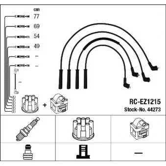 Kit de câbles d'allumage NGK 44273