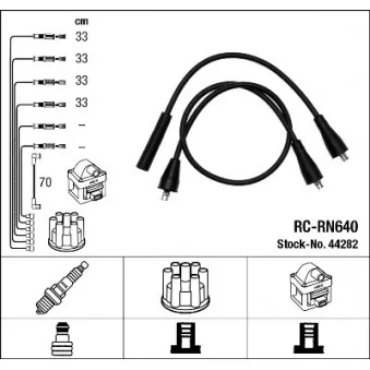 Kit de câbles d'allumage NGK 44282