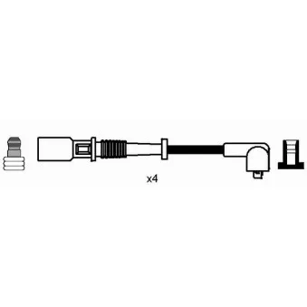 Kit de câbles d'allumage NGK OEM 22451AA040