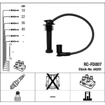 Kit de câbles d'allumage NGK 44291