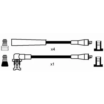 NGK 44295 - Kit de câbles d'allumage