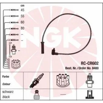 NGK 44298 - Kit de câbles d'allumage
