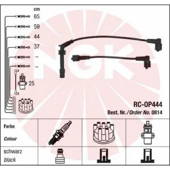 Kit de câbles d'allumage NGK OEM 1612606