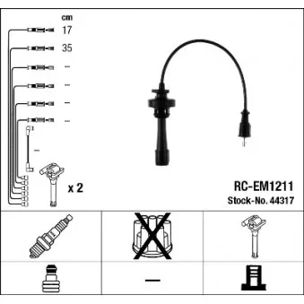Kit de câbles d'allumage NGK OEM MD343245