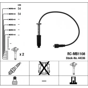 Kit de câbles d'allumage NGK 44336
