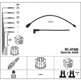 Kit de câbles d'allumage NGK 44340