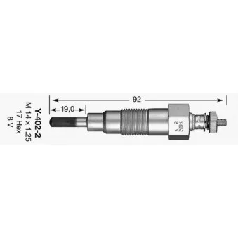 Bougie de préchauffage NGK 4926