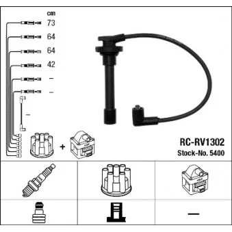 NGK 5400 - Kit de câbles d'allumage