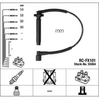 Kit de câbles d'allumage NGK OEM 4.7106