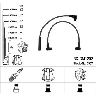 Kit de câbles d'allumage NGK OEM 7110