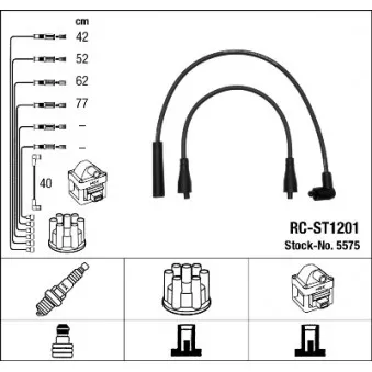 Kit de câbles d'allumage NGK OEM SE022028301A