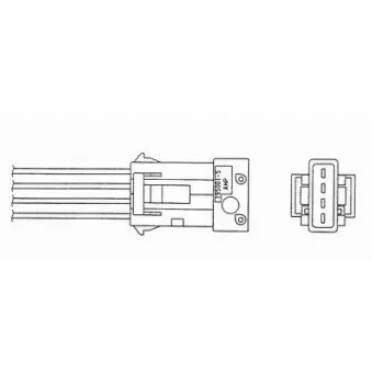 Sonde lambda NGK OEM 9125580