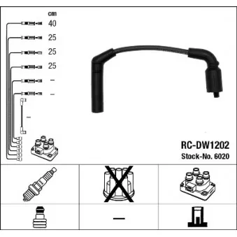 Kit de câbles d'allumage NGK OEM 19.111