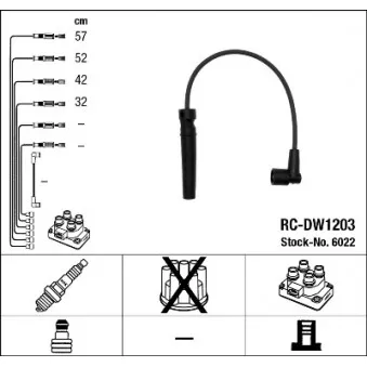 Kit de câbles d'allumage NGK OEM ZEF1635