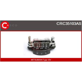 Pont de diodes, alternateur CASCO [CRC35103AS]