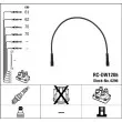 NGK 6296 - Kit de câbles d'allumage