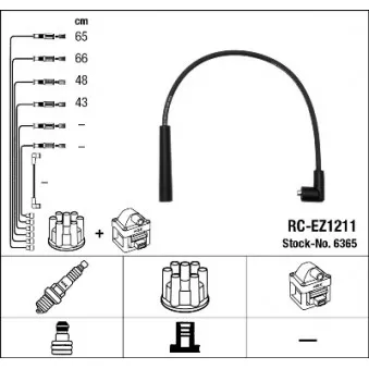 Kit de câbles d'allumage NGK OEM ZE2318140