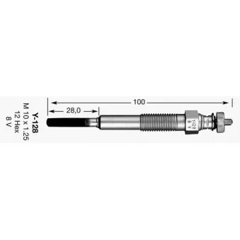 NGK 6426 - Bougie de préchauffage