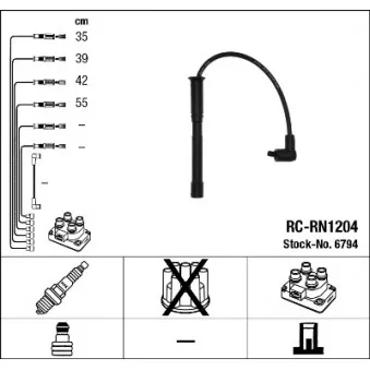 Kit de câbles d'allumage NGK OEM 1443