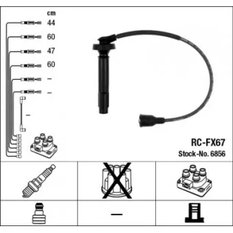 Kit de câbles d'allumage NGK OEM 47.100