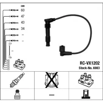 Kit de câbles d'allumage NGK 6983