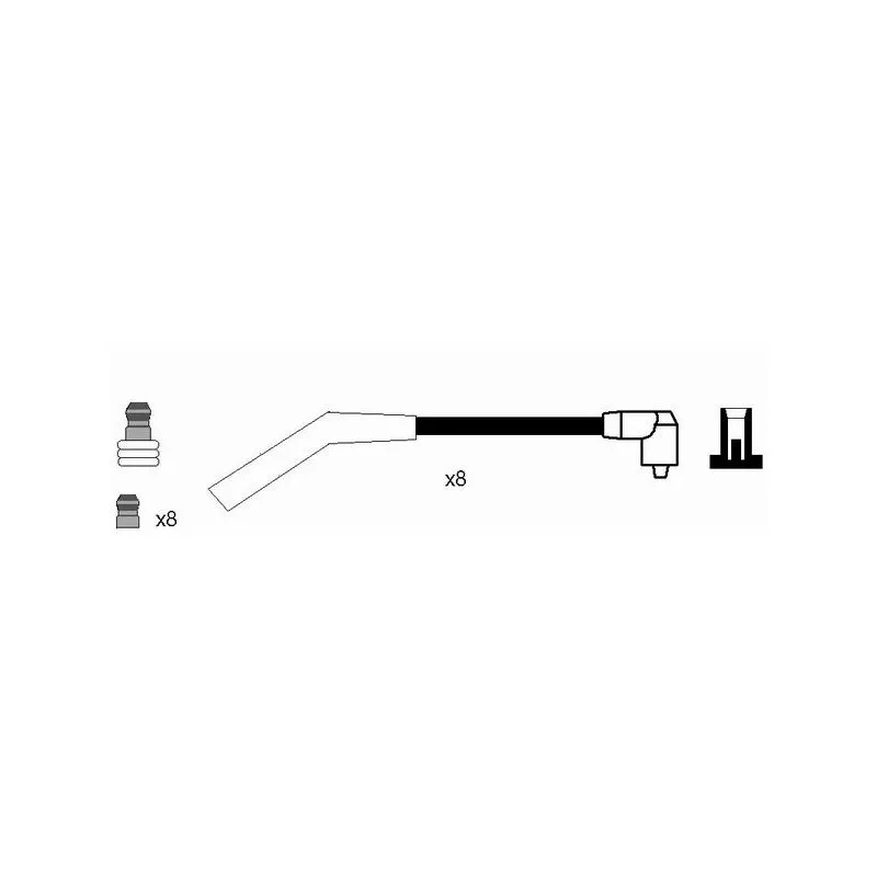 Kit de câbles d'allumage NGK 7078 - Visuel 1