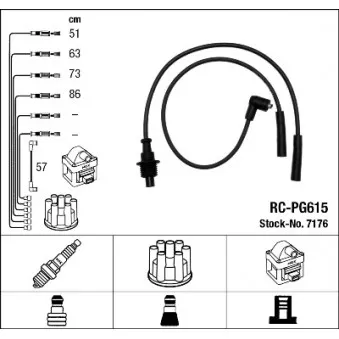 Kit de câbles d'allumage NGK OEM 346597