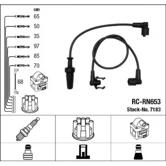 Kit de câbles d'allumage NGK OEM 1417