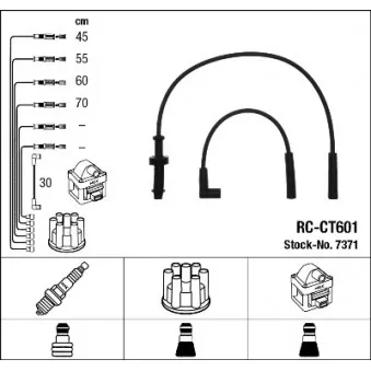 Kit de câbles d'allumage NGK OEM PRO756