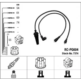 Kit de câbles d'allumage EFI AUTOMOTIVE 3373